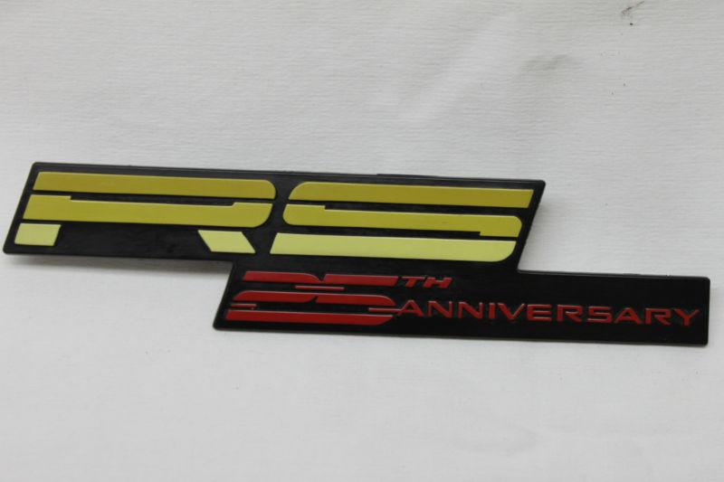 1992 camaro rs 25th anniversary dash emblem used oem