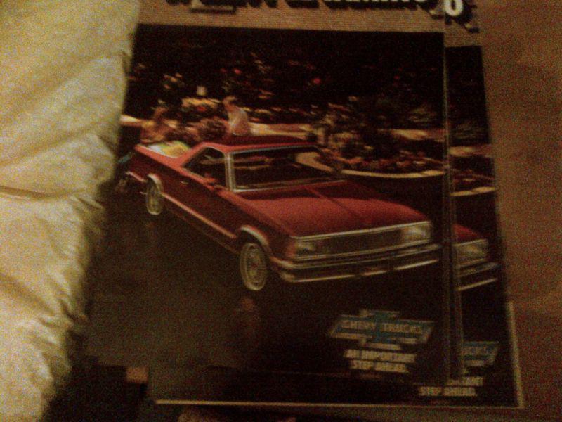 Purchase lot of 3 1981 Chevy El Camino Brochure in Jefferson