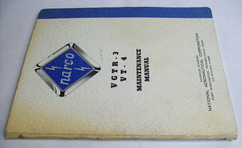 Original Narco 1965 VGTR-3, VT-4 Maintenance Manual, US $25.00, image 5