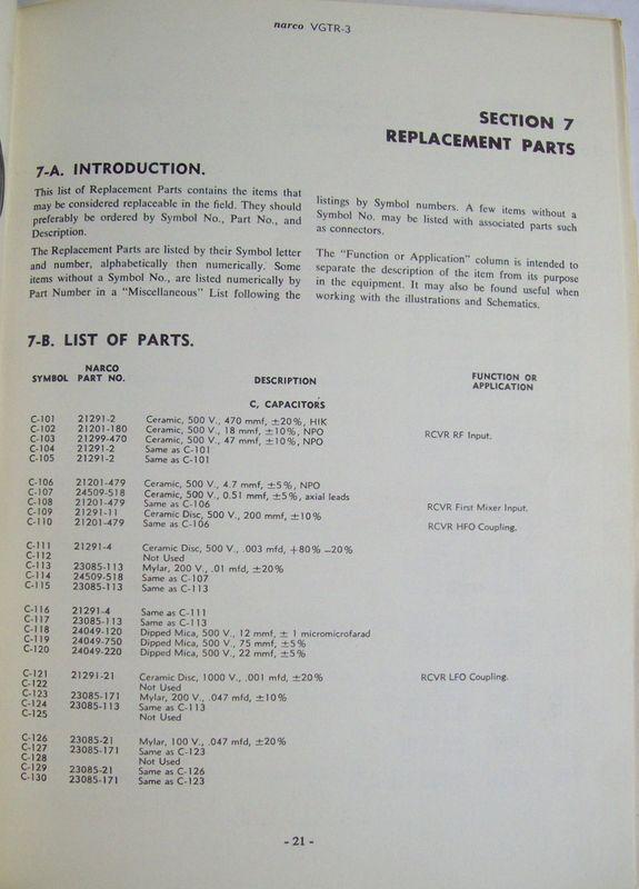 Original Narco 1965 VGTR-3, VT-4 Maintenance Manual, US $25.00, image 6