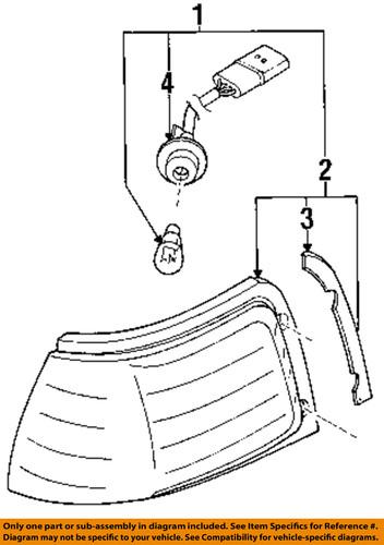 Mazda oem br705106x turn signal light lens seal-lens & housing