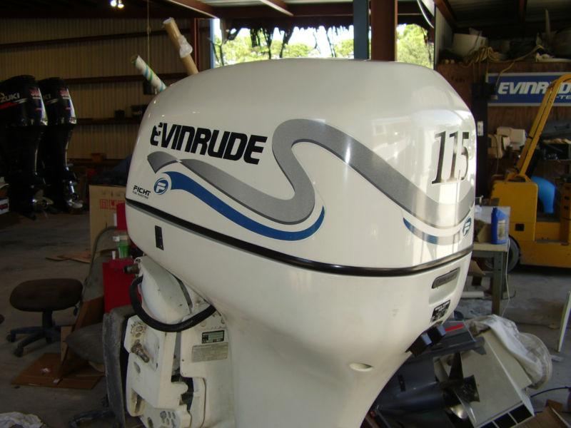 1999 evinrude 115 hp 2 stroke low hours with controls 