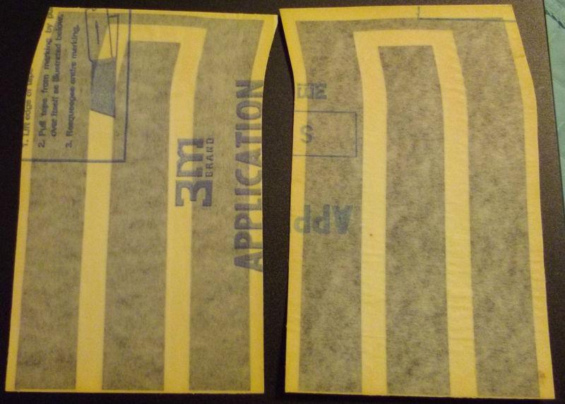 Black decals gm nos 372945-372946- for 78-79 nova rally rear tail section