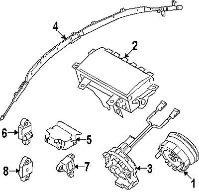 Kia 959203k150 genuine oem factory original front impact sensor