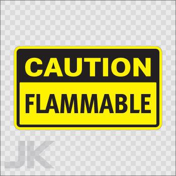 Decal stickers sign signs warning danger caution flammable area fire 0500 z43z4