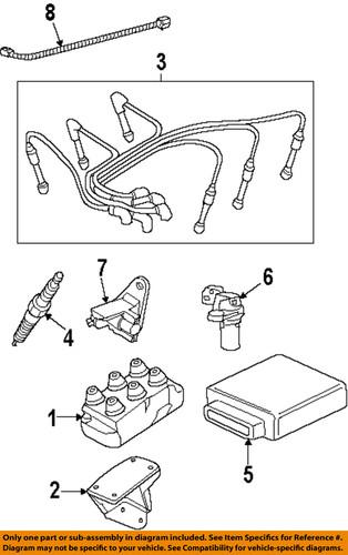 Ford oem f7pz-12259-da spark plug wire