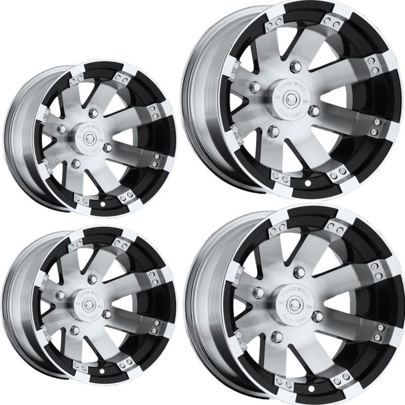 4) 15" rims wheels for 2006-2013 can-am outlander 800 2x4 4x4 type 158 buckshot