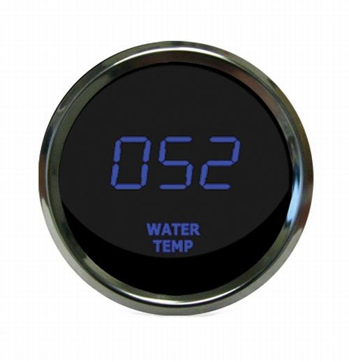 Purchase Digital Water Temperature Gauge Blue / Chrome Bezel Intellitronix MS9113B USA in North