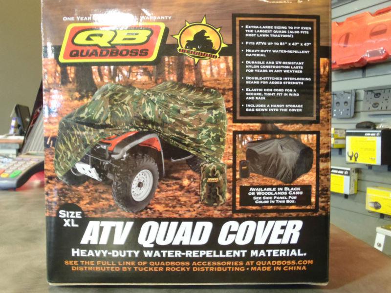 Quadboss atv cover heavy duty xl black