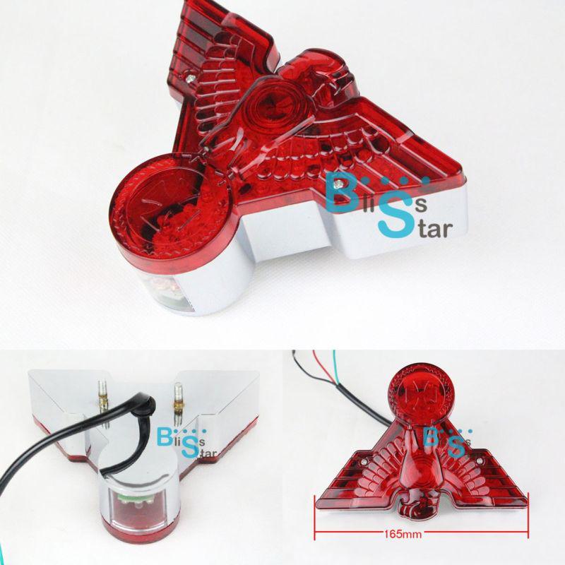 War bird led tail brake rear light for harley davidson chopper softail sportster
