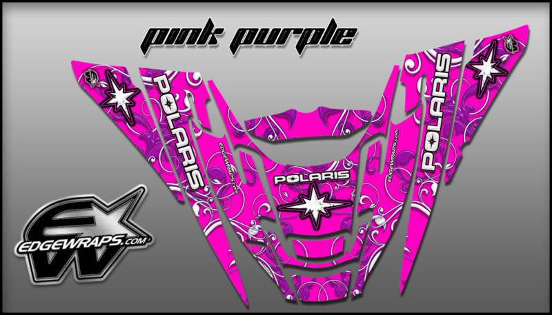 Polaris edge 02-10 rmk xc pro-x custom graphics -  pink purple