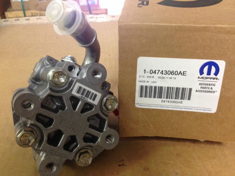 2001-2007 mopar caravan town & country power steering pump 4743060ae