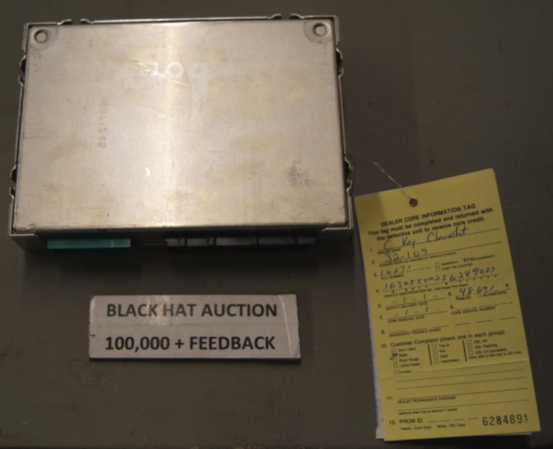 Remanufactured genuine gm 16196387 electronic engine control module ecm 3.1l eng