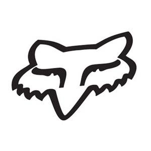 New fox racing sticker big huge black fox head good for window garage tool box