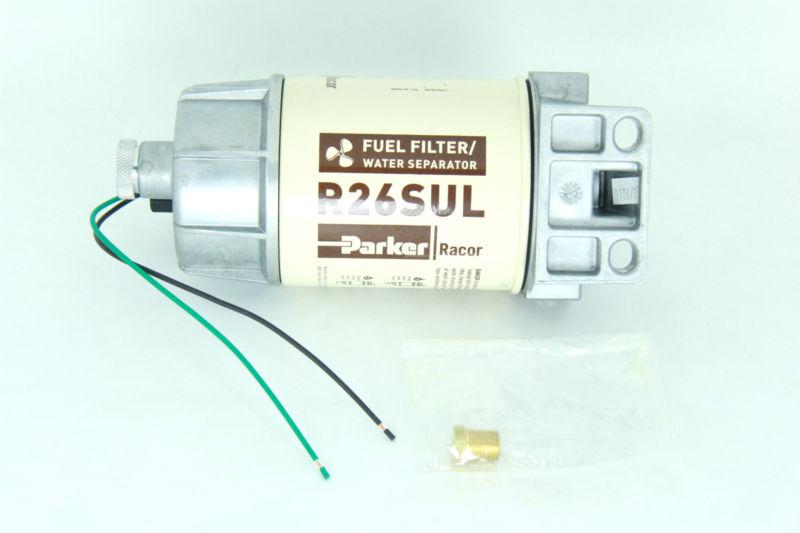 Racor fuel filter head assembly & r26 sul 2 micron water separator element wif