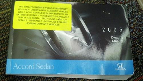 2005 honda accord owners manual