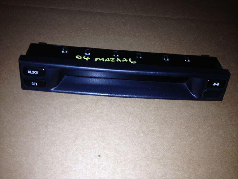 Mazda 6 storage box radio info information display blk oem 3 buttons 05 06 07