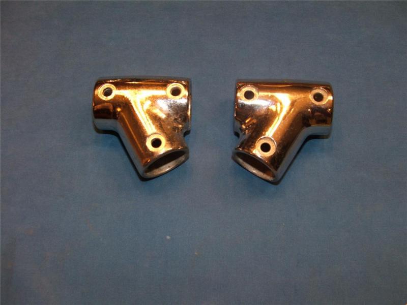 2 bow rail fittings  1" tubing       boat hardware