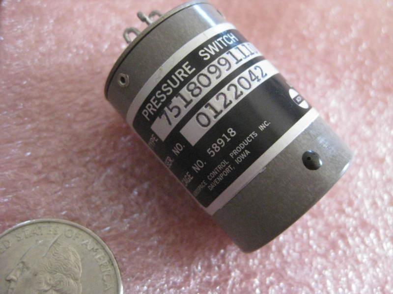Nos aerospace control products pressure switch ty. 75180991110 aviation hd $ hq!