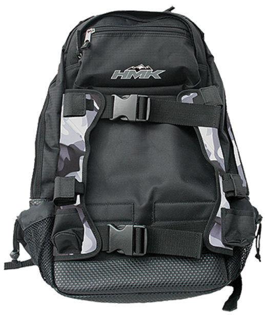 Hmk backcountry snowmobile back pack snow camo