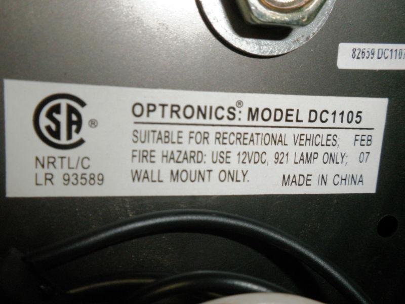 Optronics Antique Brass 12 Volt Wall Light With Gustafuson 9118 Globe #DC11BR07, US $25.00, image 5