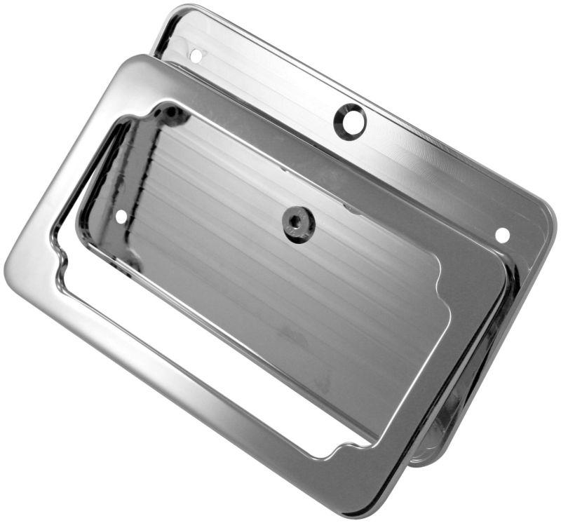 Yana shiki straight tag bracket - chrome  ca3065