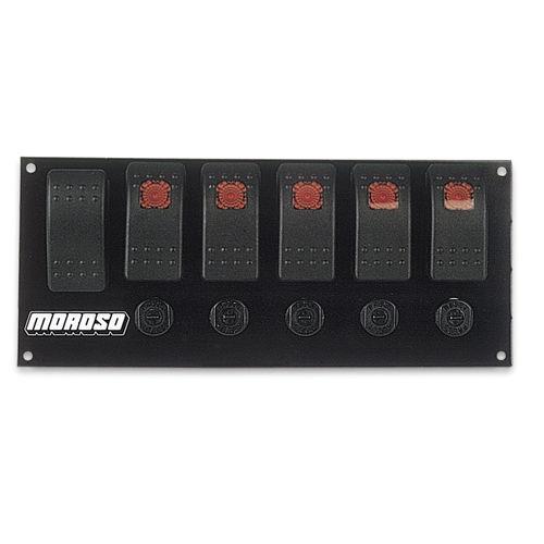 Moroso 74180 rocker switch panel flat surface mount