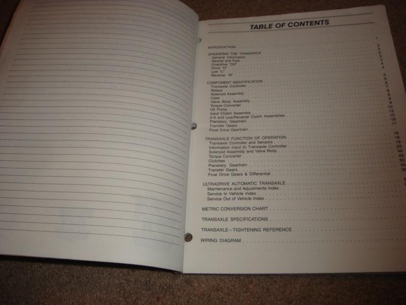 1988 Chrysler A-604 Ultradrive Electronic Automatic Transaxle Student Manual, US $5.00, image 5