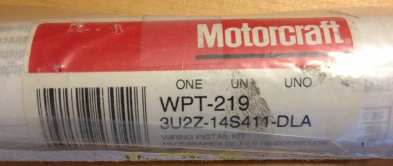 Ford motorcraft wpt-219 instrument panel connector aux switches pigtail