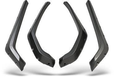 Maier fender extensions rzr black set of 4. 3 extension 495250