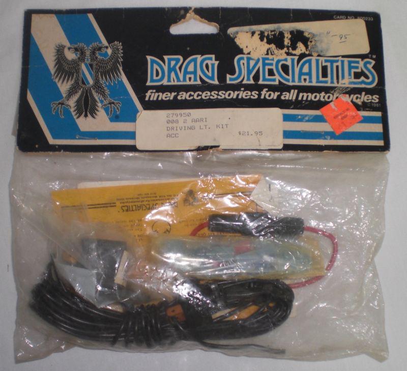V19 279950 drag specialties driving light wiring kit w/ switch - relay - fuse