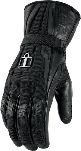 Icon device touchscreen long gloves black 2xl xxl new