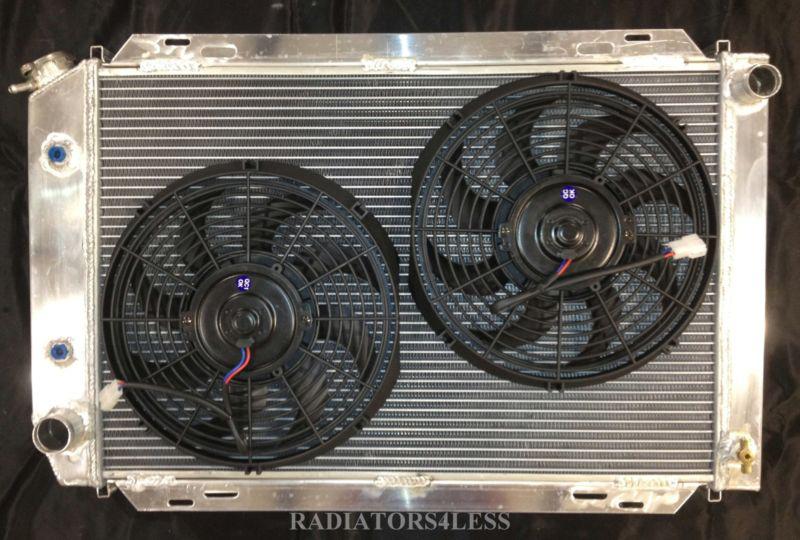 Purchase NEW 3 ROW ALL ALUMINUM RADIATOR W/ 12" FANS 19801993 FORD