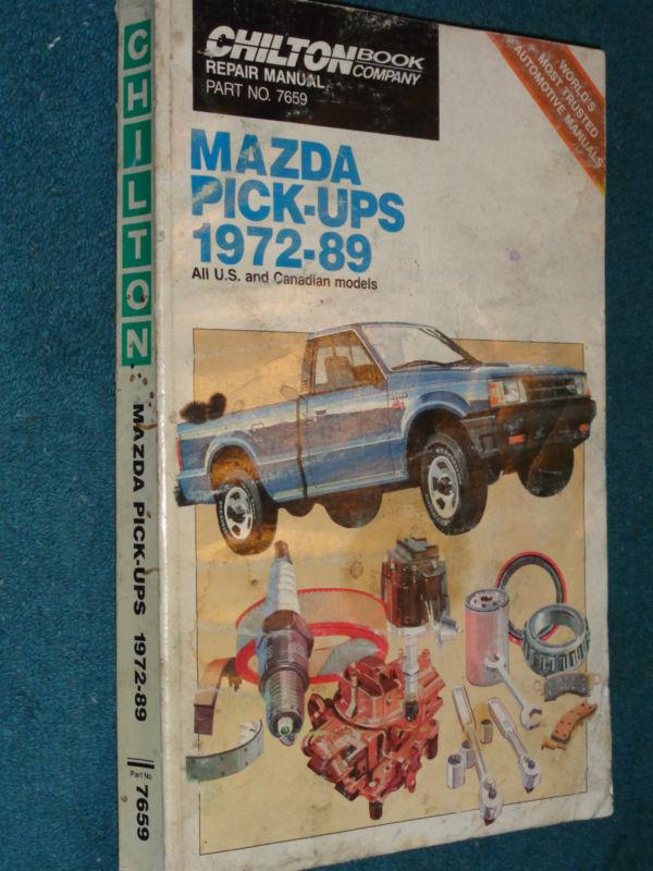 1972-1989 mazda truck shop manual / pickup service book  88 87 86 85 84 83 82 81