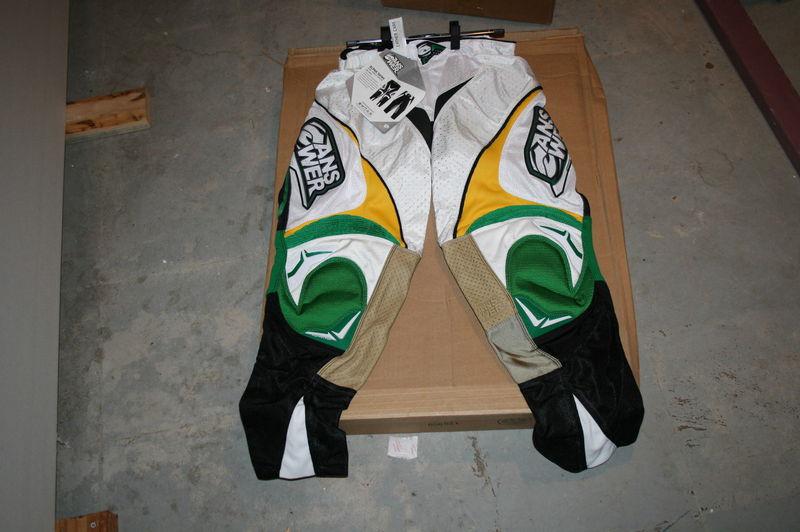 New answer alpha air motorcross race pants size 26 racing green white stewart