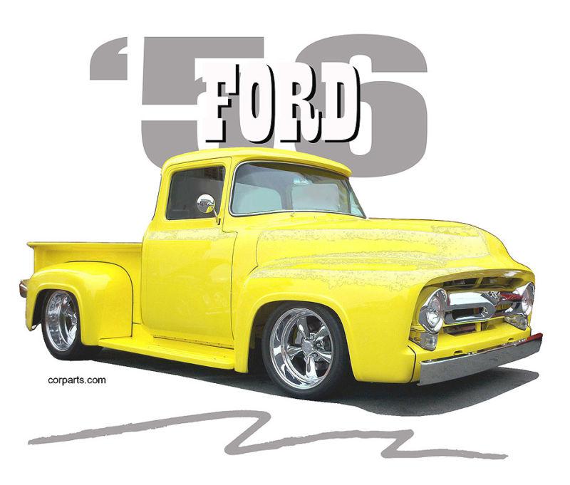 Auto art t-shirt '56 ford f-100