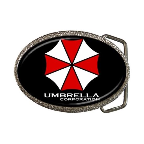 Variations metal chrome belt buckle umbrella resident evil custom new