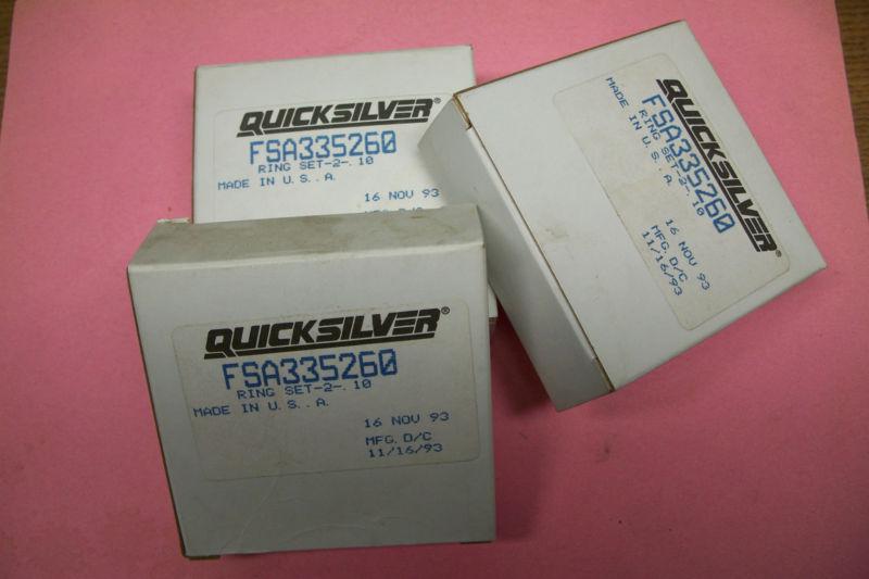 Chrysler outboard piston rings fsa335260 new old stock  +.010  -  3 sets