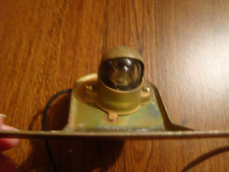 Buy Vintage License Plate Bracket With Light by "Guide It", NOS in