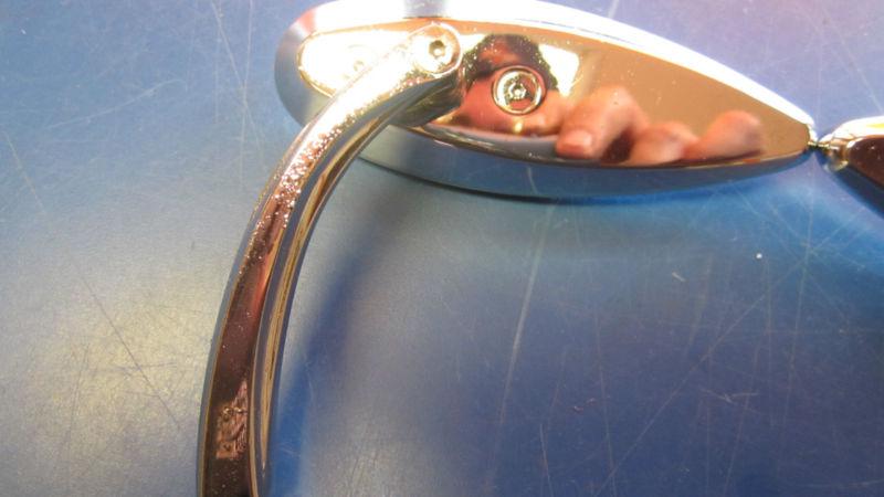 CHROME LEFT & RIGHT MINI MIRRORS HARLEY DAVIDSON & CUSTOM CHOPPER APPLICATIONS, US $14.99, image 5