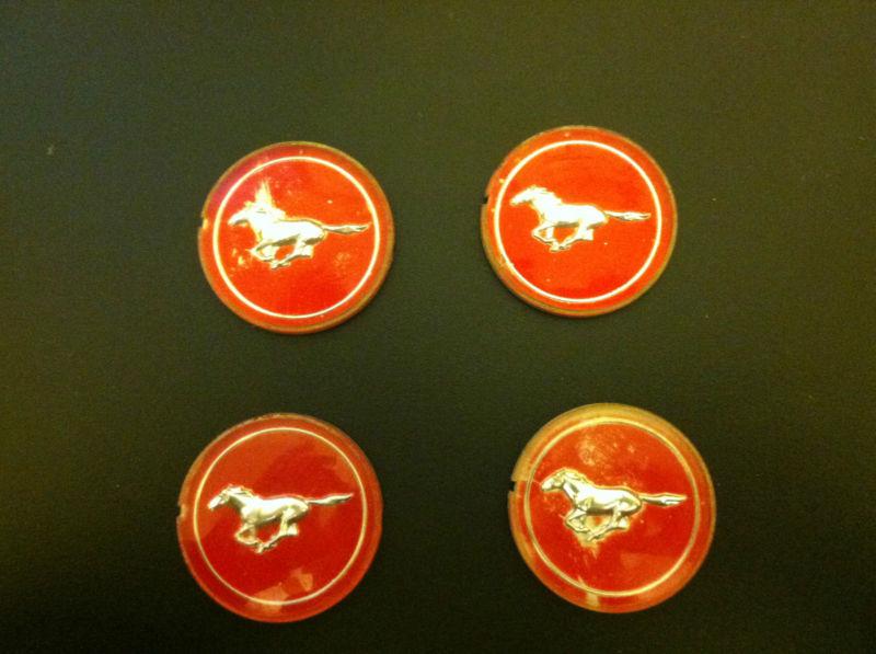 Ford mustang hubcap emblem vintage oem 74 75 76 77 78 classic