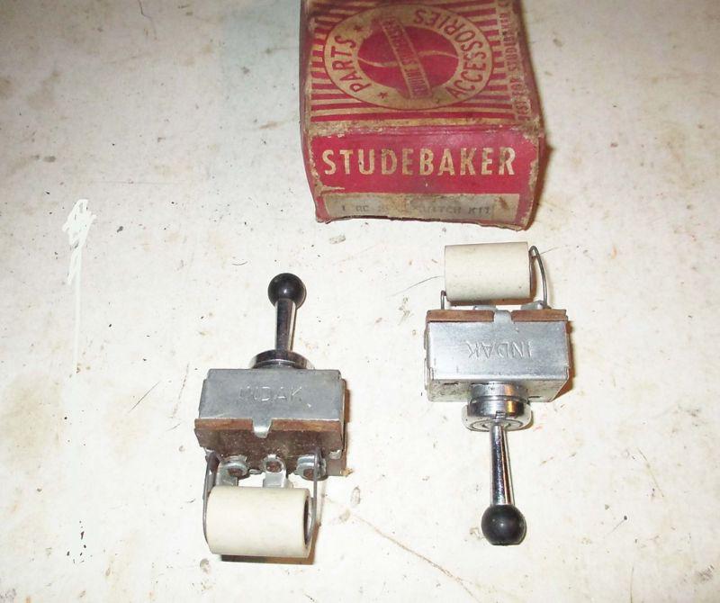 2 new vintage studebaker ?  switches in a box marked studebaker