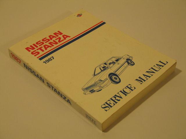 1987 nissan stanza oem factory service manual