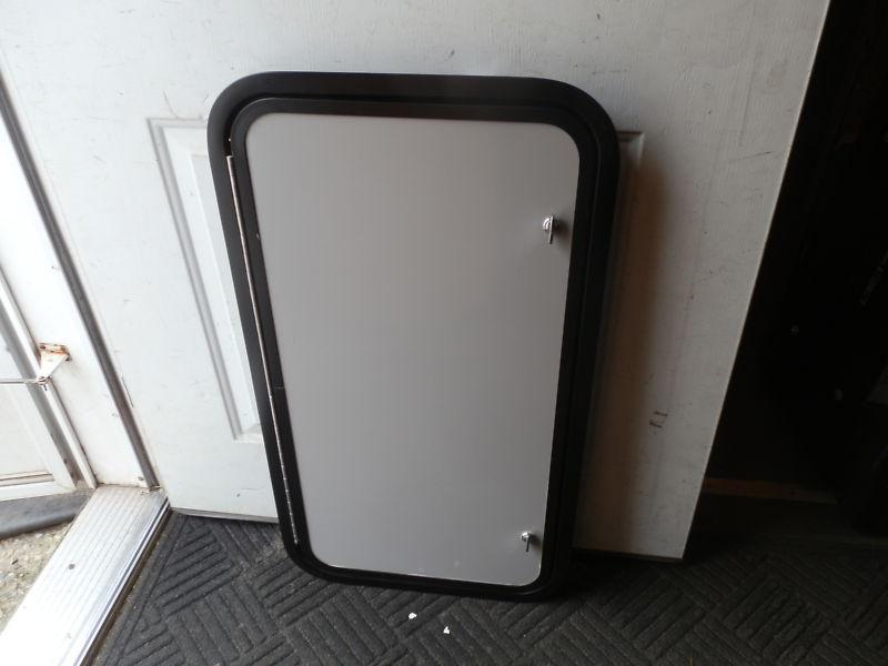 Buy RV CARGO DOOR R.O. 32" TALL X 17" WIDE X 2" THICK GREY/BLACK in