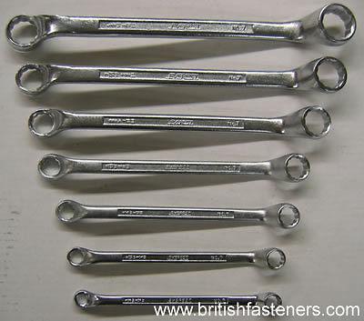 Everest whitworth bsw british 7 pc ring wrench british standard english tools