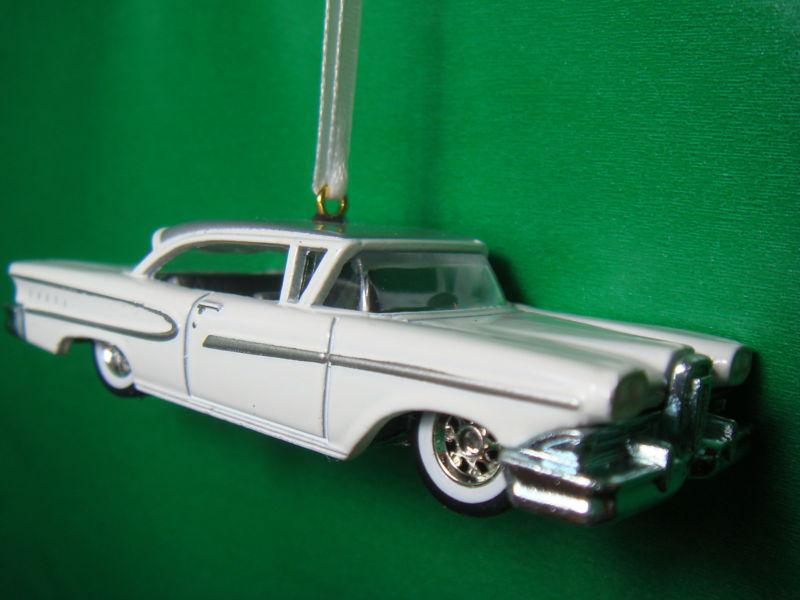 1958 '58 ford edsel white christmas tree ornament
