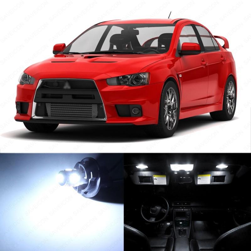 Buy 6 x White LED Interior Lights Package For 2008 2013 Lancer