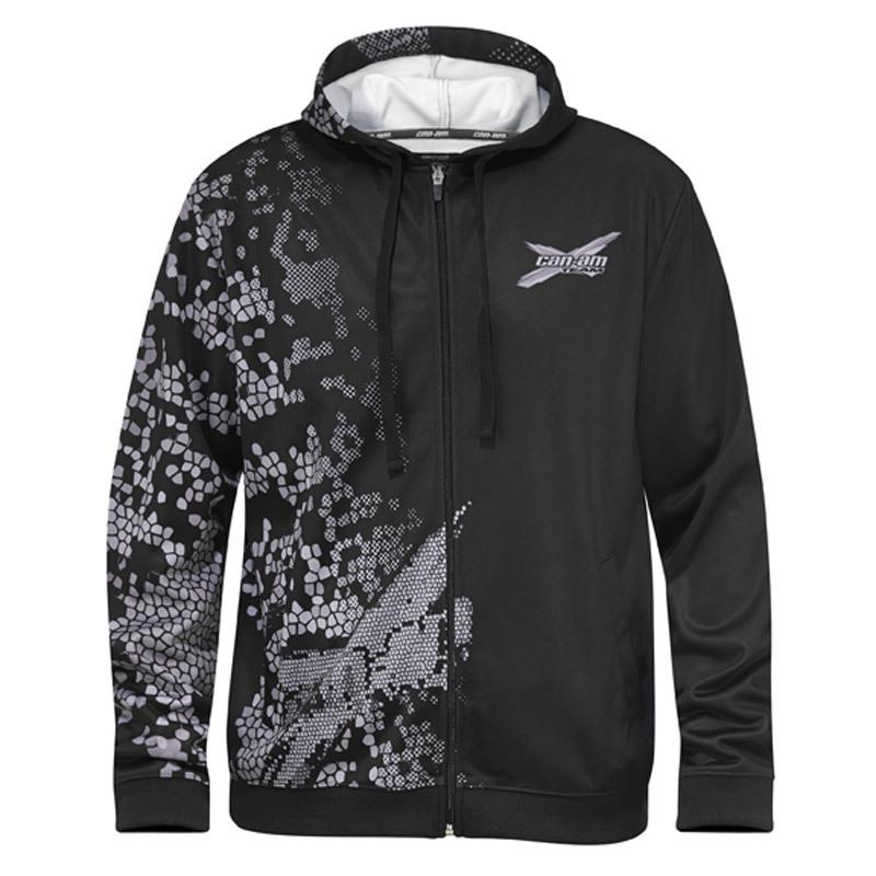 Can am atv wild x-team hoodie black sz extra large outlander/maverick 2864101290