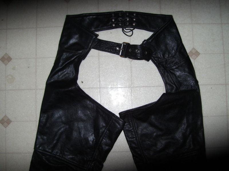 LEATHER GALLERY CHAPS SIZE M VERY NICE NWOT, US $49.99, image 2