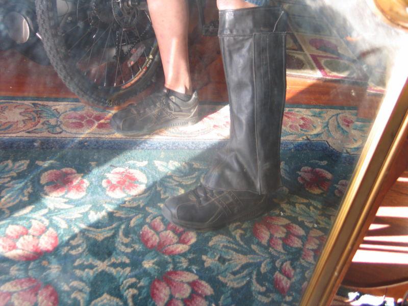 Motorcycle Leather Half Chaps Leggings, US $5.00, image 5